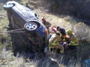 Car crash near Ashland, Oregon 3-17-14