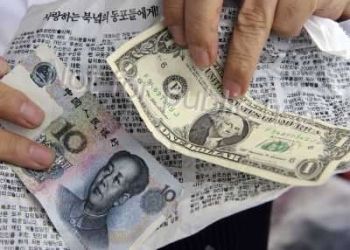 The U.S. dollar versus the Chinese Yaun