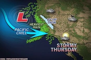 California weather map