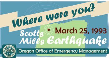 Oregon earthquake