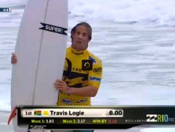 Travis Logie Today in Brazil with SUPERbrand Surfboards by Nuno Matta