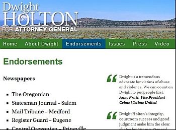 Dwight Holton endorsements