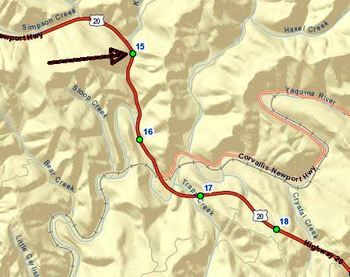 Oregon Hwy 20 closure