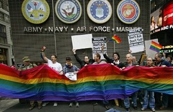 gay military protest