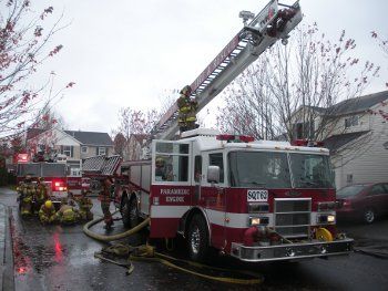 Firefighters from Aloha Station 62 clean u