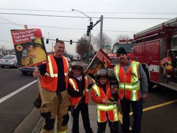 Marion County firefighters and their sons