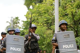 Police in Myanmar