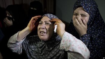 Palestinian mourners