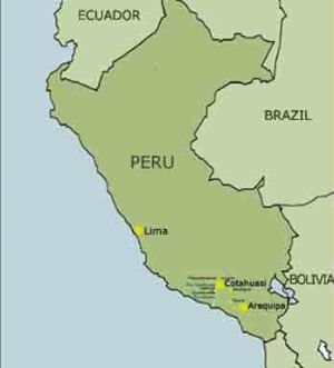 Peru earthquake map