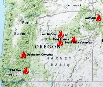 oregon forest fires