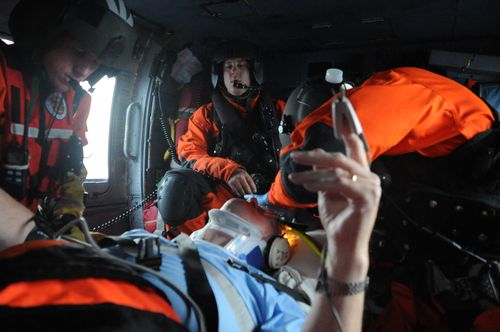 US Coast Guard Rescue Crew