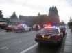 Arrest scene at Canby, Oregon gang fight