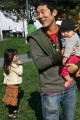 James Kim and daughters